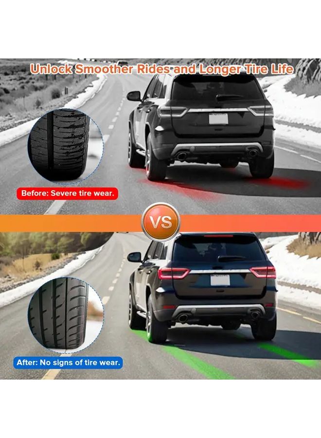 مجموعتان من أدوات محاذاة العجلات مع شريطين قياس للاستخدام المنزلي والمهني في السيارات - Image 3